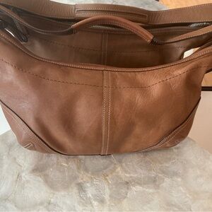 Vintage Coach small brown leather soho